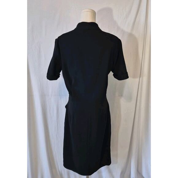 M. M. Lafleur Womens Designer Black The Tory 2.0 Faux Wrap Dress US 8 - Picture 10 of 11